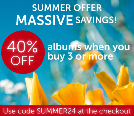 SUMMER OFFER - MASSIVE SAVINGS! 40% OFF albums when you buy 3 or more. Use code SUMMER24 at the checkout.